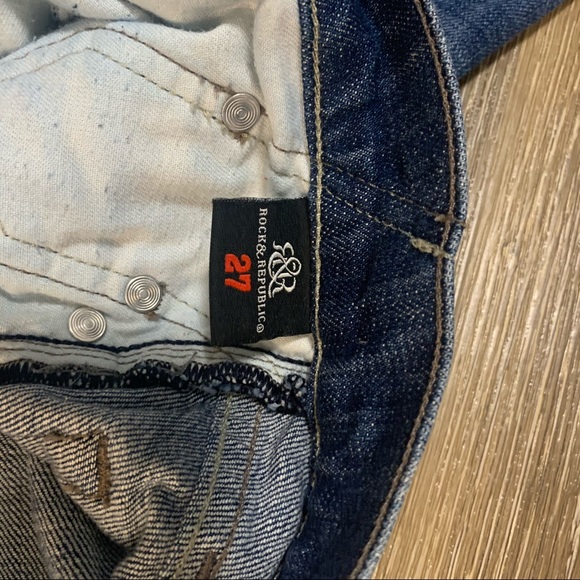 Rock & Republic Distressed jeans sz 27 - Picture 4 of 4